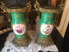 pair hand painted lamps for sale  Holmdel