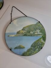 VINTAGE PRINT - CORNWALL MAYBE DEVON - WALL HANGING ROUND  for sale  Shipping to South Africa