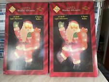 Used, 2 x BOXED PREMIER INDOOR CHRISTMAS LIGHTS - SANTA'S with SACK, MESH SILHOUETTES for sale  Shipping to South Africa