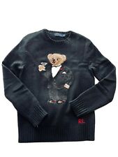 Used, Black Polo Ralph Lauren Martini Bear Sweater, in great condition. Authentic.  for sale  Huntington Beach
