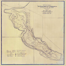 1925 map big for sale  Saint Augustine
