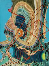 Futurism psychedelic acrylic for sale  Los Angeles
