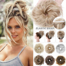 Messy Bun Hair Piece Scrunchie Updo Wrap Hair Extensions Real Natural as Human H for sale  Shipping to South Africa