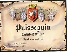 Etiquette vin puisseguin d'occasion  Toulon-