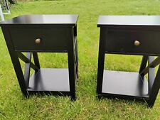 Bedside cabinets black. for sale  NEWMARKET