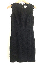 Vestido feminino Kate Spade preto renda bordado bainha sem mangas tamanho 4 elegante comprar usado  Enviando para Brazil