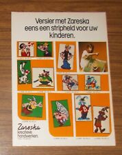 Publicidad rara ZARESKA artesanías creativas Astérix y Obélix - Popeye 1975 segunda mano  Embacar hacia Argentina