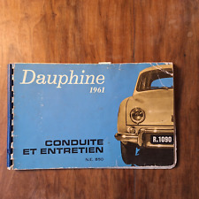 Manuel dauphine 1961 d'occasion  Troyes