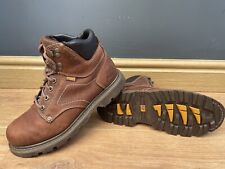 mens leather caterpillar boots 9 for sale  WAKEFIELD
