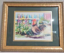 Farmhouse rooster watercolor for sale  Clearwater