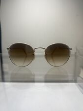 Óculos de sol Ray Ban redondo ouro rosa lentes azul unissex RB 50 21 bronzeado  comprar usado  Enviando para Brazil