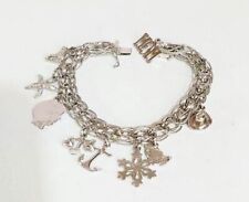 Vintage Silver Plated Luck Amulets Of Different Shapes Women's Jewelry Bracelet for sale  Shipping to South Africa
