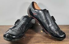 Usado, Sapatos de ciclismo de estrada Shimano R171 preto fibra de carbono 3 parafusos, tamanho UE 46, EUA 11,5 comprar usado  Enviando para Brazil