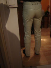 Pantalon cuir blanc d'occasion  Neuilly-sur-Seine