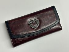 NUEVO Cartera Billetera Cococodrilo Imitación Texas Leather Manufacturing Co para Mujer con Corazón, usado segunda mano  Embacar hacia Argentina