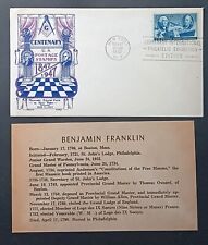 1947 fdc masonic for sale  Bradenton