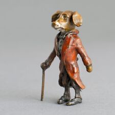 Usado, Boneco antropomórfico JACK RUSSELL TERRIER cachorro bronze pintado a frio DAPPER DANDY comprar usado  Enviando para Brazil