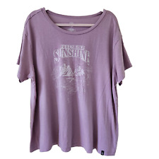 Camiseta Torrid 2X Lavanda SS Gola Redonda Happy Camper Feels Like Sunshine Print comprar usado  Enviando para Brazil