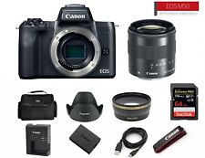 Câmera sem espelho Canon EOS M50 24.1MP + lente EF-M 18-55mm STM (2 LENTES) comprar usado  Enviando para Brazil