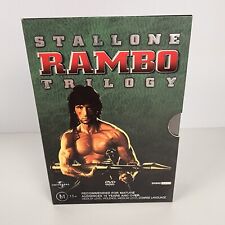 Conjunto Caixa Rambo Trilogy Sylvester Stallone - Rambo 1 2 e 3 DVD Região 4 , usado comprar usado  Enviando para Brazil