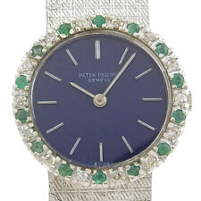 Relógios PATEK PHILIPPE Calatrava K18 ouro branco/esmeralda/diamante corda manual... comprar usado  Enviando para Brazil