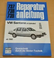 VW Santana 4 Zylinder CL GL LX GX ab 1982 Bremsen Motor Reparaturanleitung B737 segunda mano  Embacar hacia Argentina