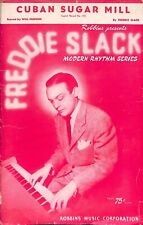 1944 “Cuban Sugar Mill” Freddie Slack piano guitarra sax baixo bateria banda música, usado comprar usado  Enviando para Brazil
