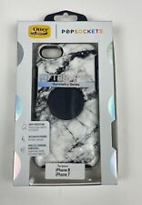 Funda celular Otterbox serie Symmetry iPhone 7/8 negra blanca mármol protección contra caídas segunda mano  Embacar hacia Argentina