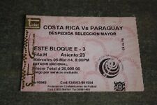 Ticket )) COSTA RICA V PARAGUAY 2014 segunda mano  Embacar hacia Argentina
