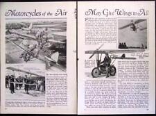 Usado, 1931 Flying Motorcycles Johann Franz Aerocycle ~ Glide-O-Bike ~ Ski Glider comprar usado  Enviando para Brazil