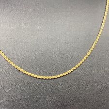 14K Yellow Gold Diamond Cut Rope Twist Chain Necklace 4.21g for sale  Shipping to South Africa
