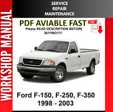 FORD F150 F250 F350 1998 1999 2000 2001 2002 2003 MANUAL DE TALLER DE REPARACIÓN DE SERVICIO segunda mano  Embacar hacia Mexico