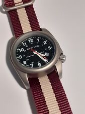 Boderry genuine Zulu 22mm single strap for Voyager military watch Cherry/Cream for sale  Shipping to South Africa
