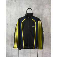 Męska kurtka dresowa vintage adidas czarna kurtka bomberka płaszcz rozgrzewka bluza 3 paski na sprzedaż  PL