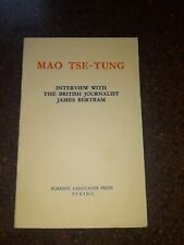 MAO TSE TUNG INTERVIEW WITH THE BRITISH JOUNNALIST JAMES BERTRAM 1968 BOOK comprar usado  Enviando para Brazil