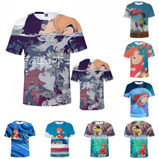 Camiseta anime Ponyo masculina feminina mangá casual manga curta camiseta comprar usado  Enviando para Brazil