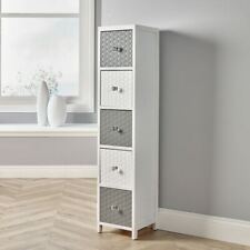 white 5 drawer unit for sale  BLACKBURN