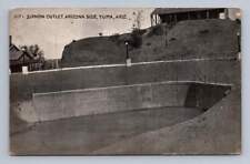 Postal antigua de infraestructura de agua para salida de sifón del río Colorado YUMA 1916 segunda mano  Embacar hacia Argentina