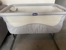 chicco Next2Me Bedside Crib Co-Sleeping Baby Cot with Mattress for sale  BIRMINGHAM