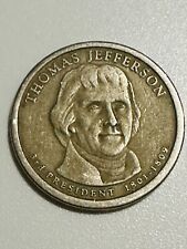 Moneda de un dólar de Thomas Jefferson del tercer presidente de EE. UU. 1801-1809, usado segunda mano  Embacar hacia Argentina
