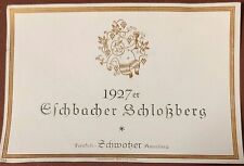 Eschbacher schloßberg 1927 gebraucht kaufen  Steinfeld