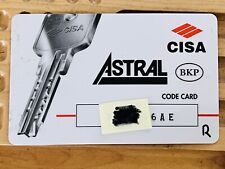 Cisa Astral High Security Lock Key Card Locksport Locksport Locksmith Collector for sale  Shipping to South Africa