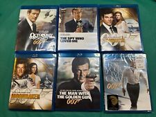 Lote de 6 filmes Blu-ray James Bond 007 Roger Moore. 1 lacrado (somente para seus olhos). comprar usado  Enviando para Brazil