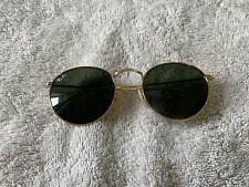 Usado, Gafas de sol usadas Ray Ban RB3447 redondas de metal - marco dorado con verde clásico segunda mano  Embacar hacia Mexico