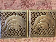 Two carved panels for sale  Shipping to Ireland