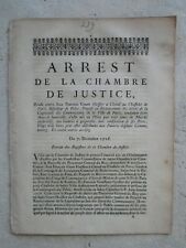 Arrêt 1717 condamnation d'occasion  Châtillon-en-Bazois