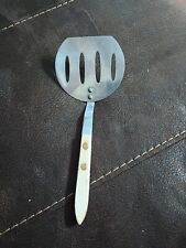 Vtg Warco Slotted Short Handled Spatula Wooden Riveted Handle 8.75" Advertising  for sale  Shipping to South Africa