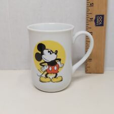 Caneca de café vintage Walt Disney World Disneyland Mickey Mouse branca amarela Japão comprar usado  Enviando para Brazil