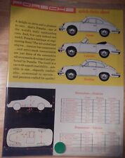 Folha de fatos rápidos Porsche 356, 1961 comprar usado  Enviando para Brazil