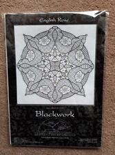 Blackwork english rose for sale  PLYMOUTH